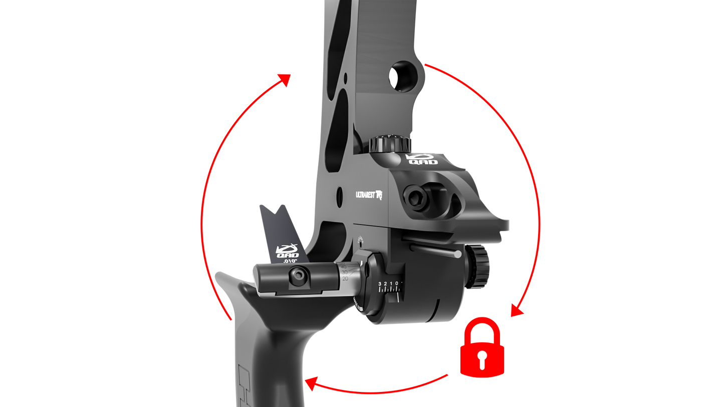 Quality Archery Designs Ultrarest TRI Target Arrow Rest